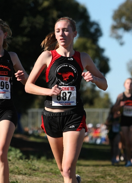 NCS XC D1 Girls-013.JPG - 2009 North Coast Section Cross Country Championships, Hayward High School, Hayward, California